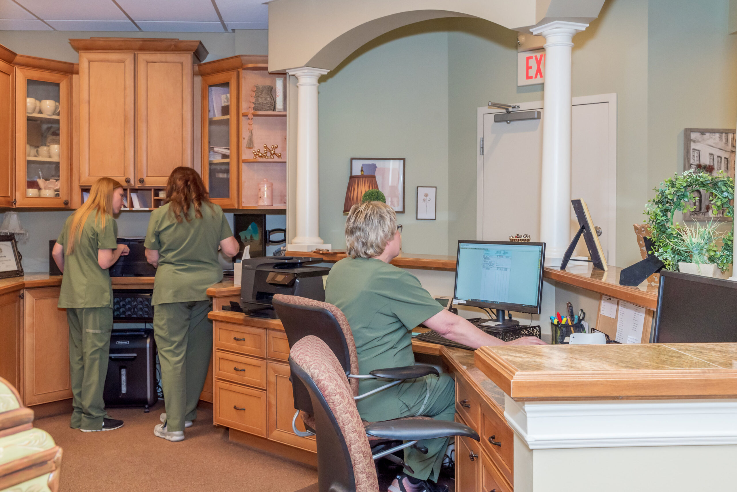 Front Desk Area with staff